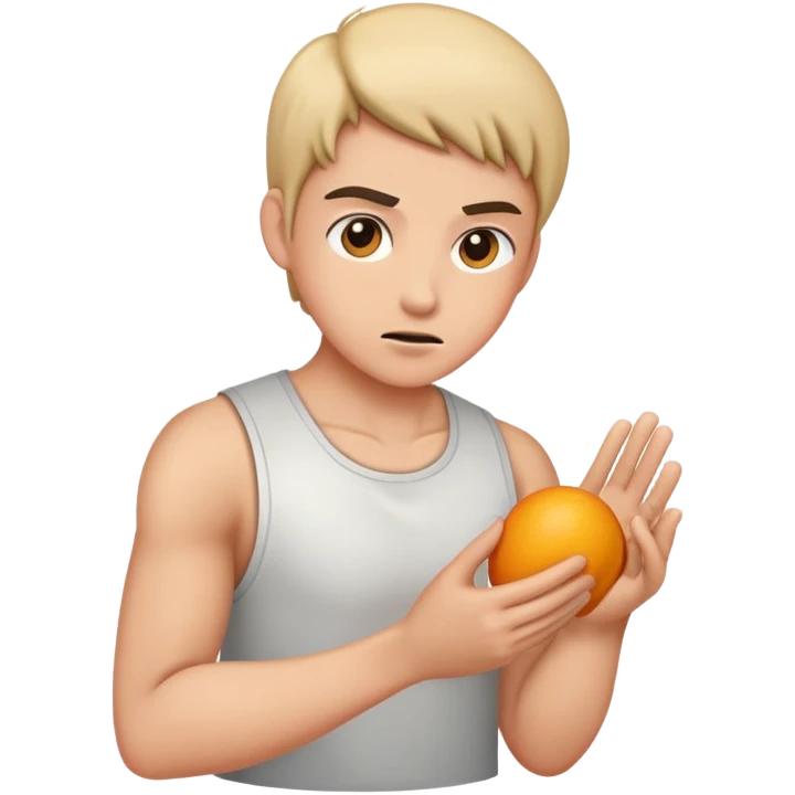 Someone pushing really hard to poo emoji