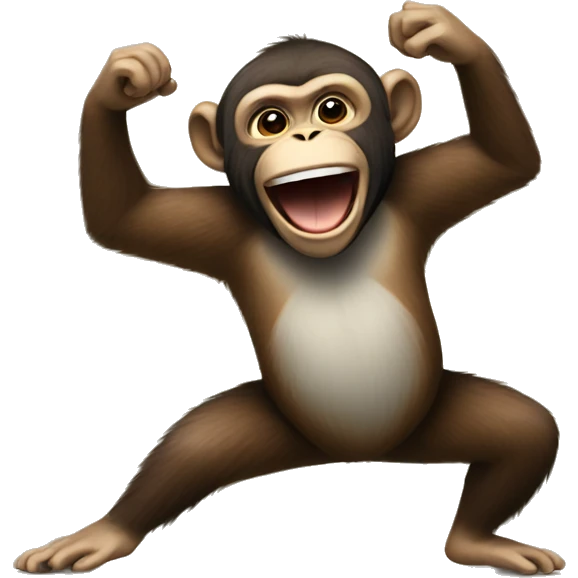 Monkey dancing  emoji