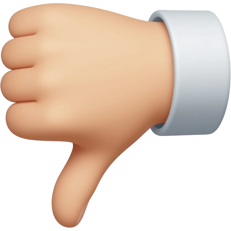 make an emoji with its thumb down emoji