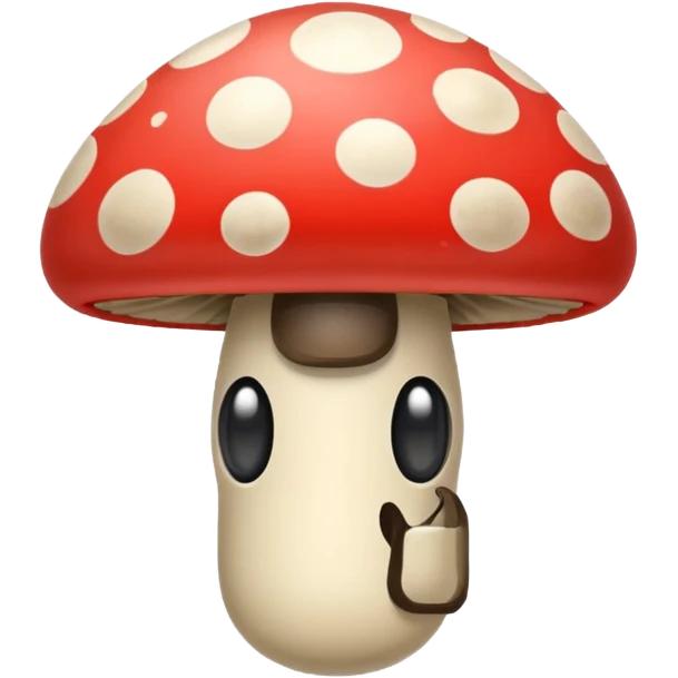 mushroom running late emoji