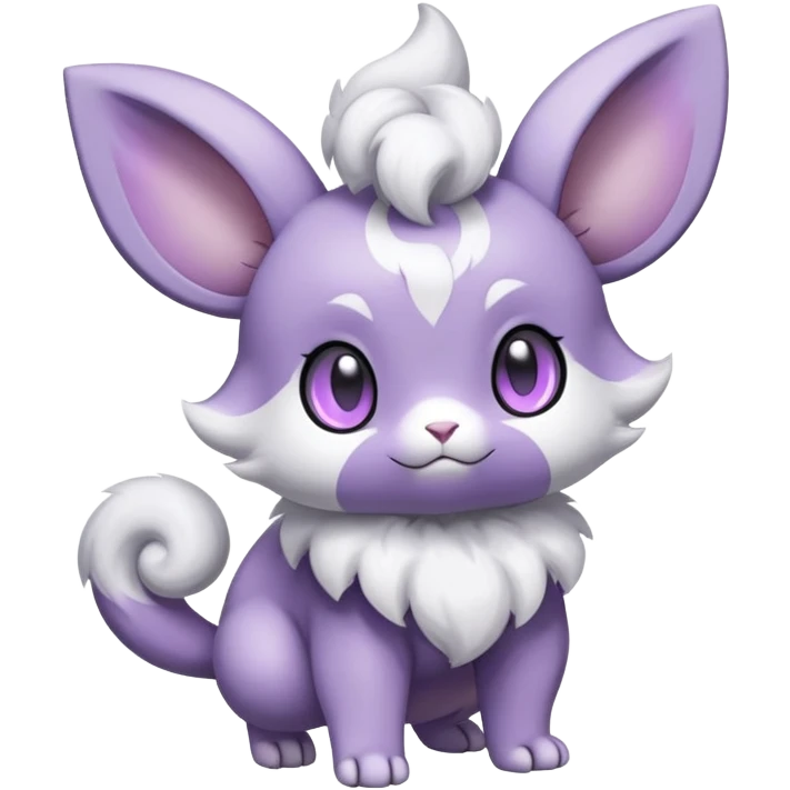 Minccino-Espurr-Fakémon-hybrid-creature (full body)  emoji