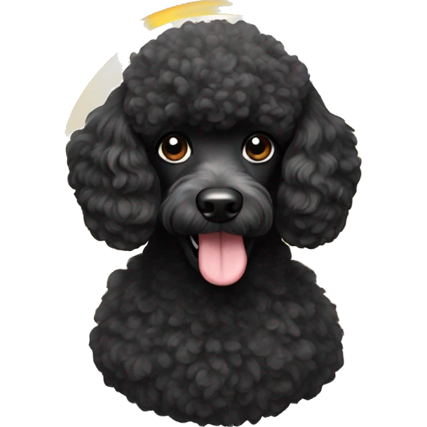 black poodle emoji