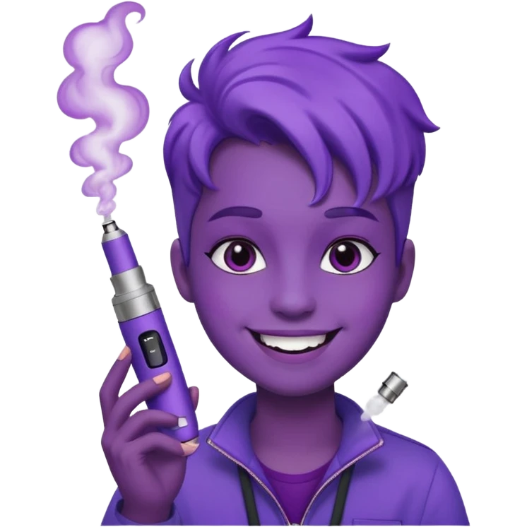 vape paars cute emoji