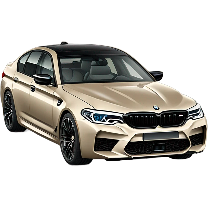 A beige bmw m5 f90 emoji