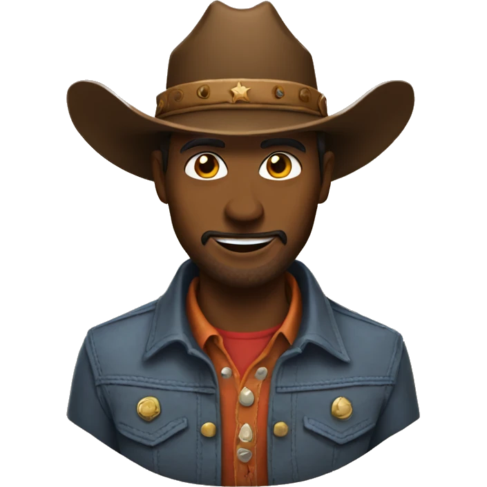 Cowboy with a big hat emoji