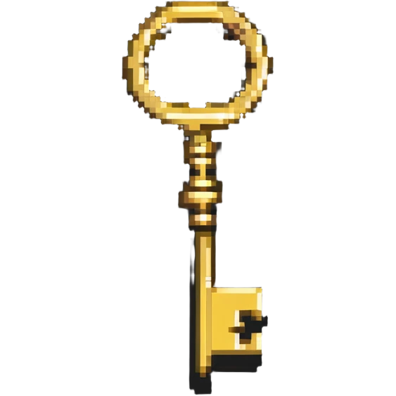 golden key treasure emoji