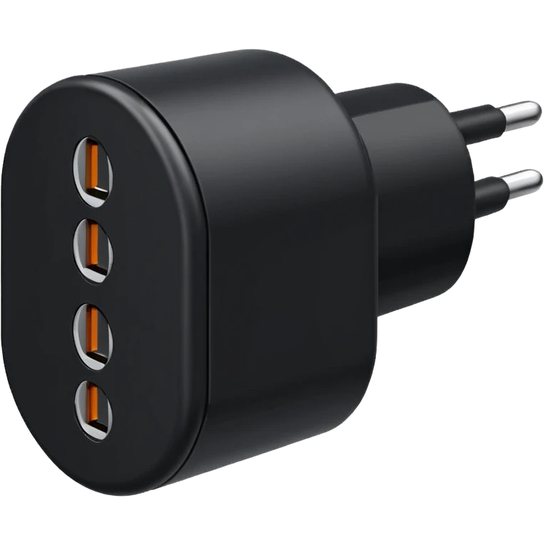 black electric plug emoji