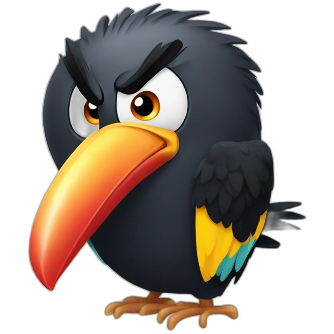 angry birds toucan emoji