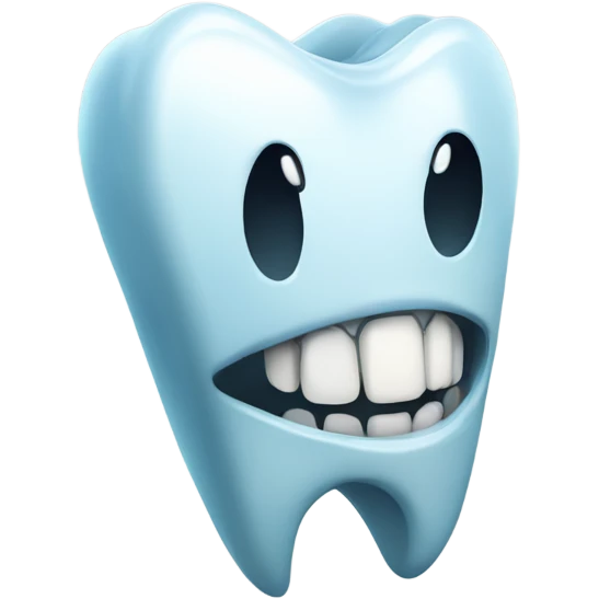 teeth falling out emoji