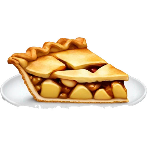 Slice of apple pie emoji