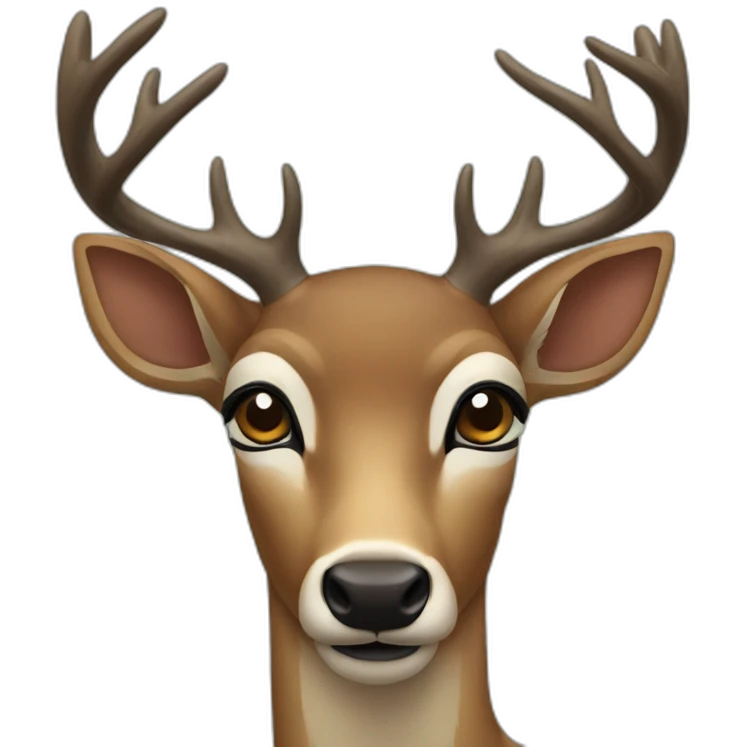no eye deer emoji
