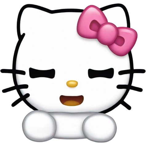 hello kitty crying emoji