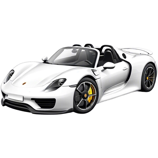 Porsche 918 Spyder - Porsche (Model Year: 2021) (Iconic colour: White) emoji