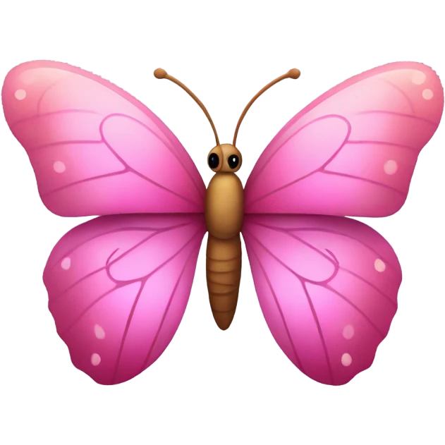 cute and pink butterfly emoji