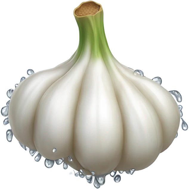 Garlic tearing up emoji