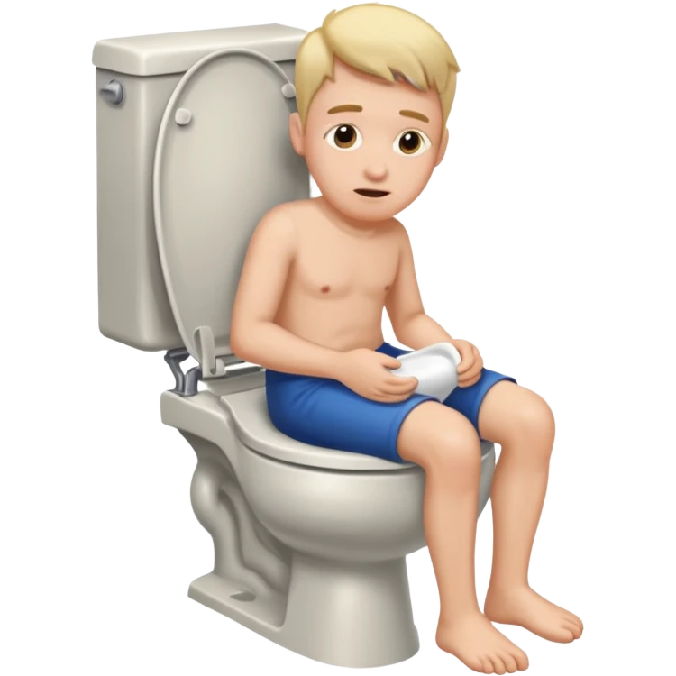 husband pooping on toilet  emoji