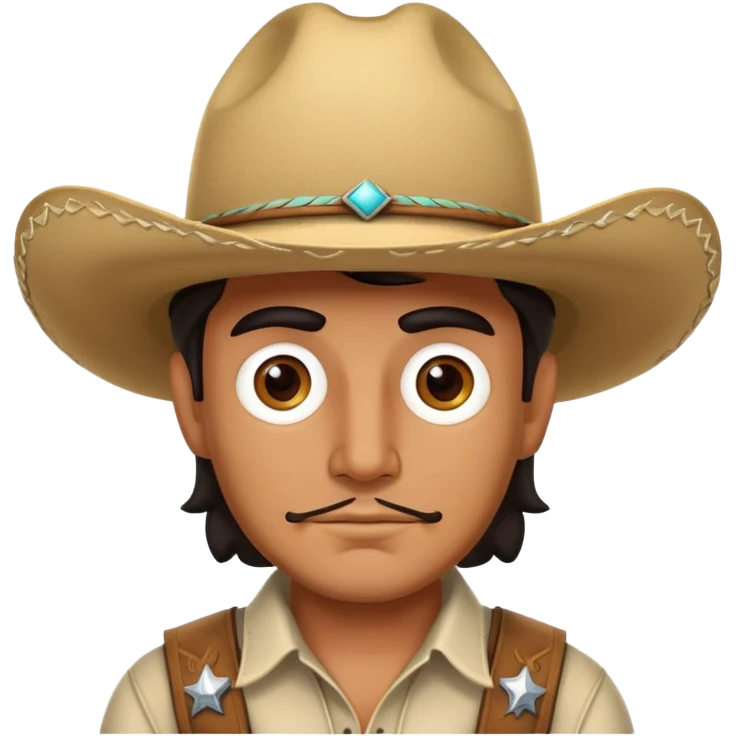 mexican man with cowboy hat emoji