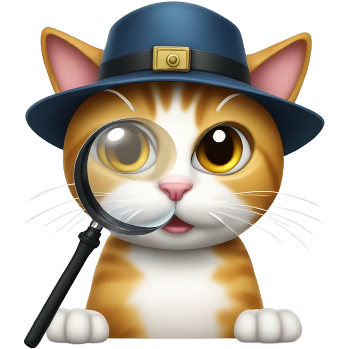 Cat inspector emoji