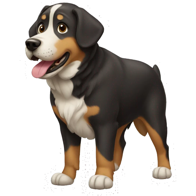 oversized dog emoji