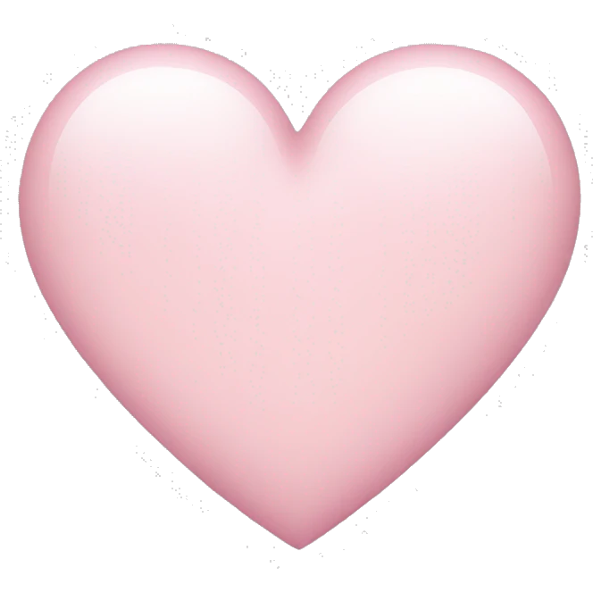Light pink heart emoji