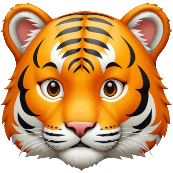 Tiger white background emoji