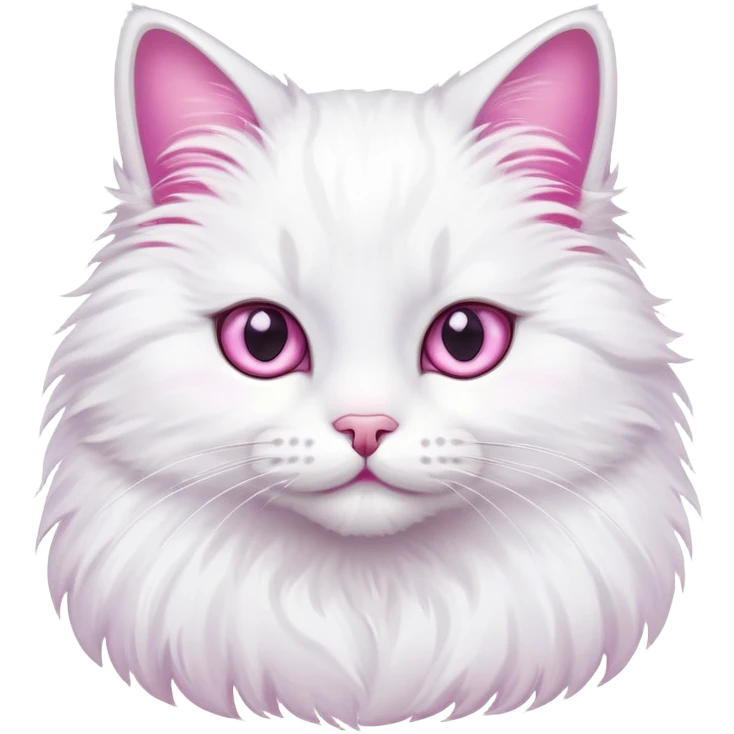 Cat with pink nails emoji