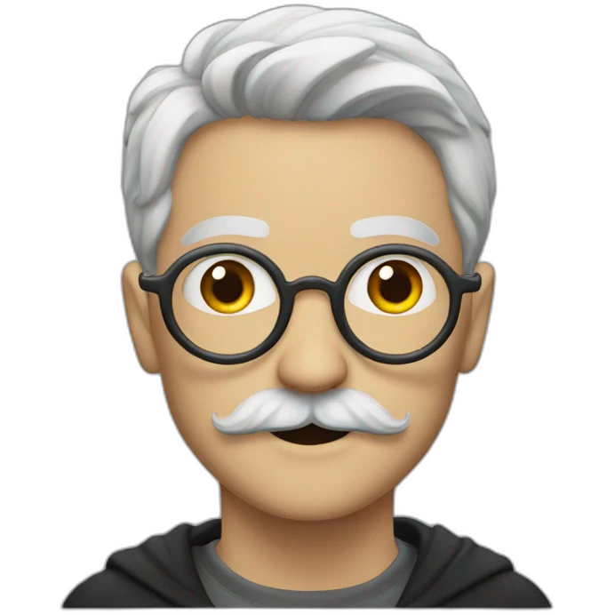 harry potter with a moustache emoji