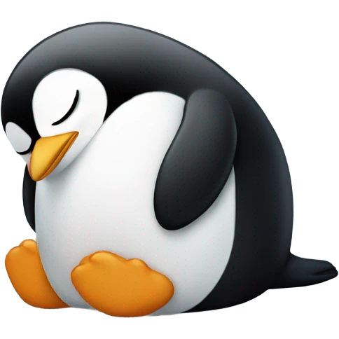Sleeping penguin  emoji
