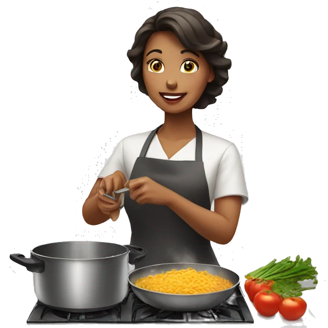 woman cooking emoji