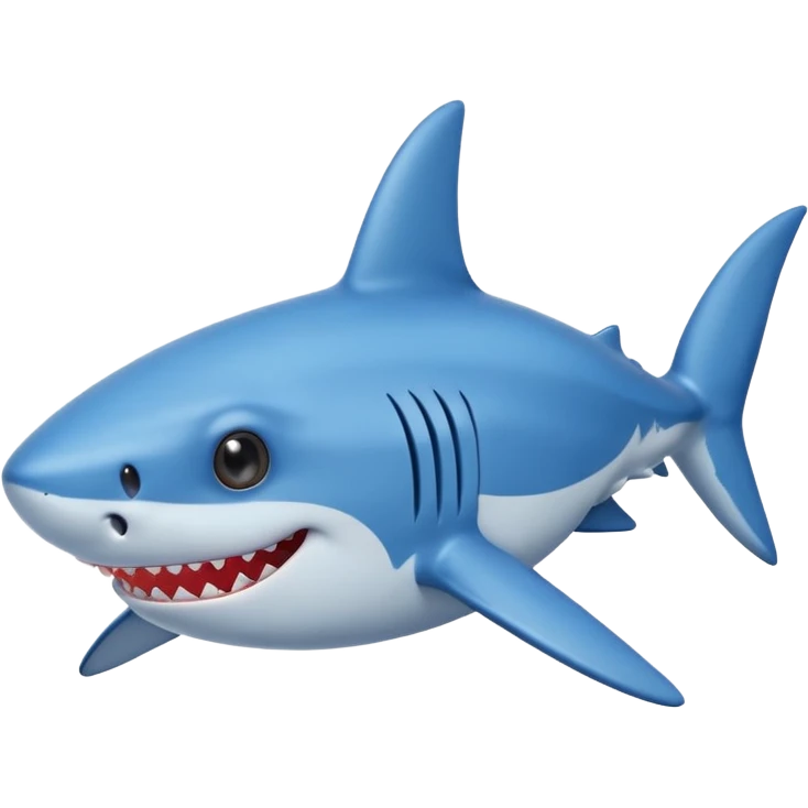 Shark with star eyes emoji emoji