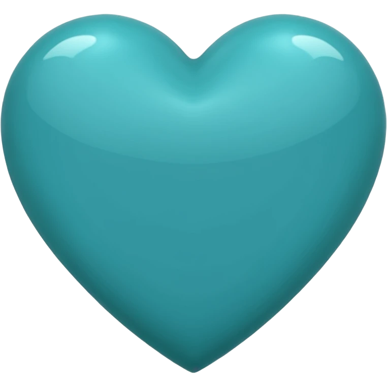 dark turquoise color heart emoji