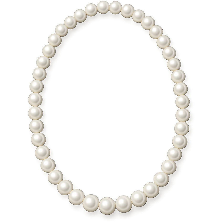 white pearl necklace emoji