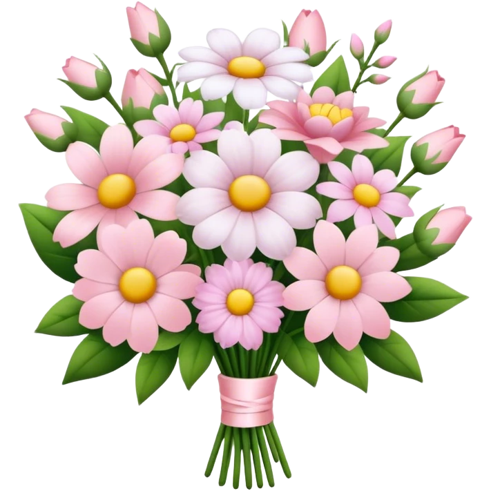 pale pink flower bouquet  emoji