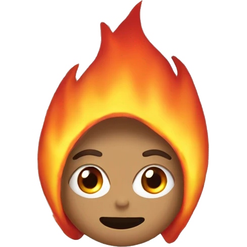Fire in emoi eyes emoji