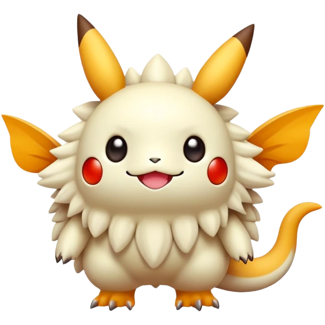 Cute kawaii cool complex detailed aesthetic-scenery-Fakémon-creature emoji
