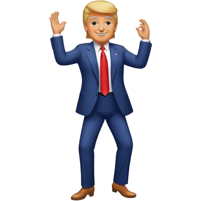 Trump is dancing emoji