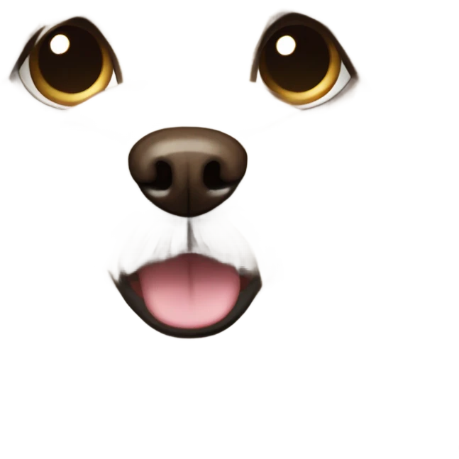 Fluffy light brown Maltese dog emoji