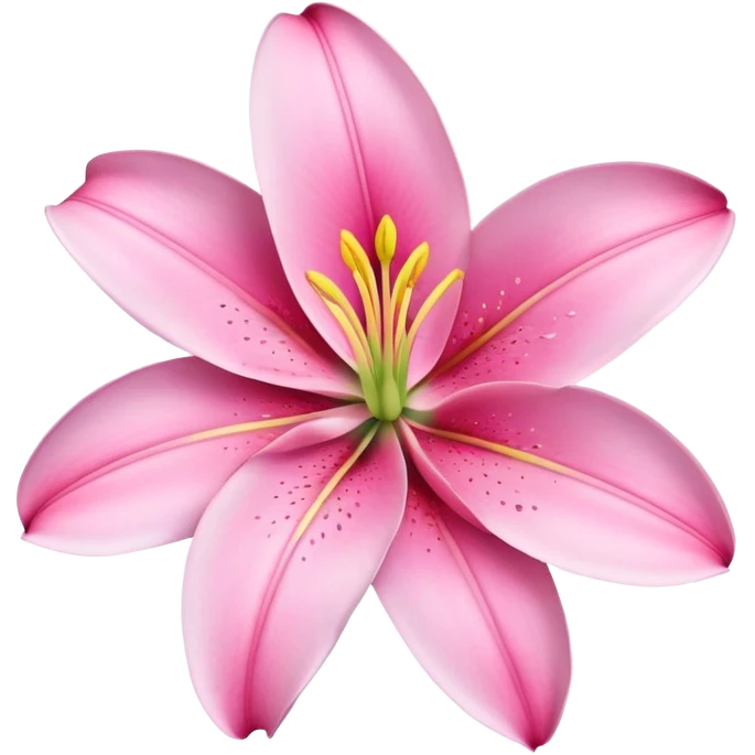 lilly flower pink emoji