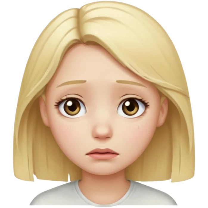 Sad girl emoji