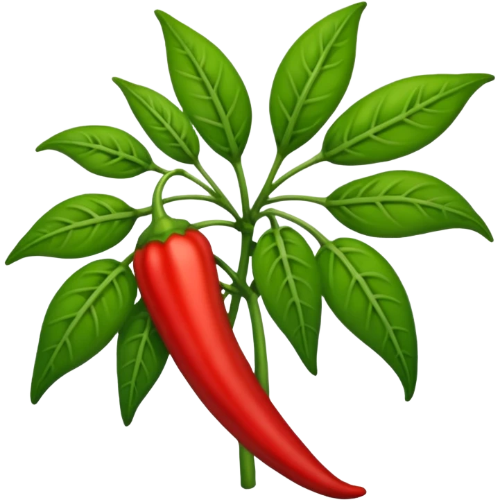 a chili pepper plant emoji