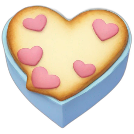 Pastel de corazón humano emoji