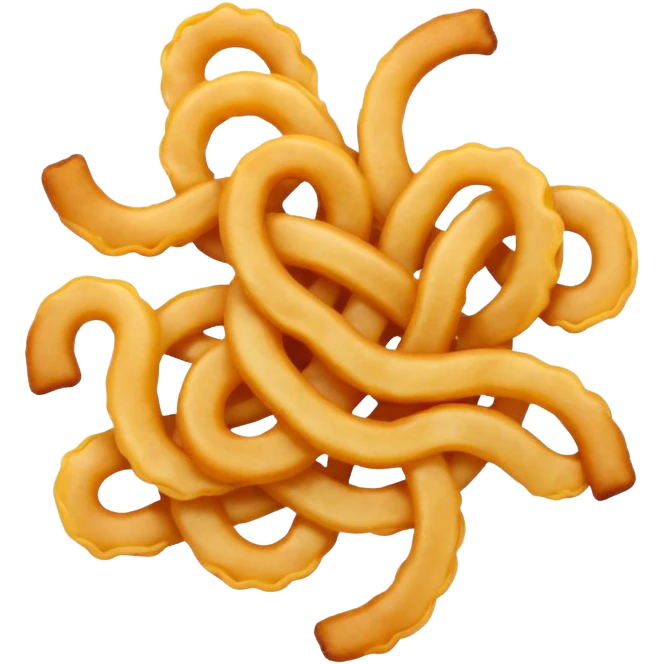 a single curly fry emoji