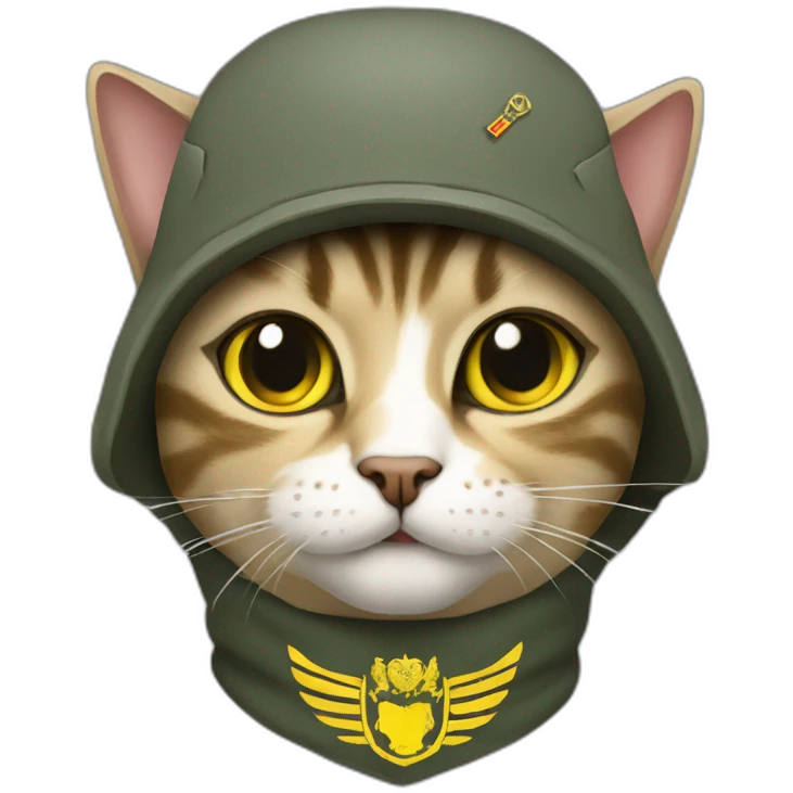 Ukrainian Army cat emoji