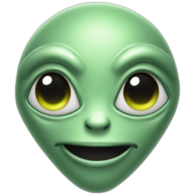 Alien-happy emoji
