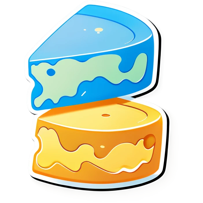 Chalk and cheese  emoji