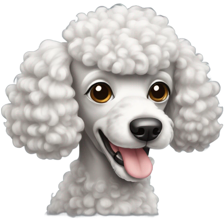 Poodle dog emoji