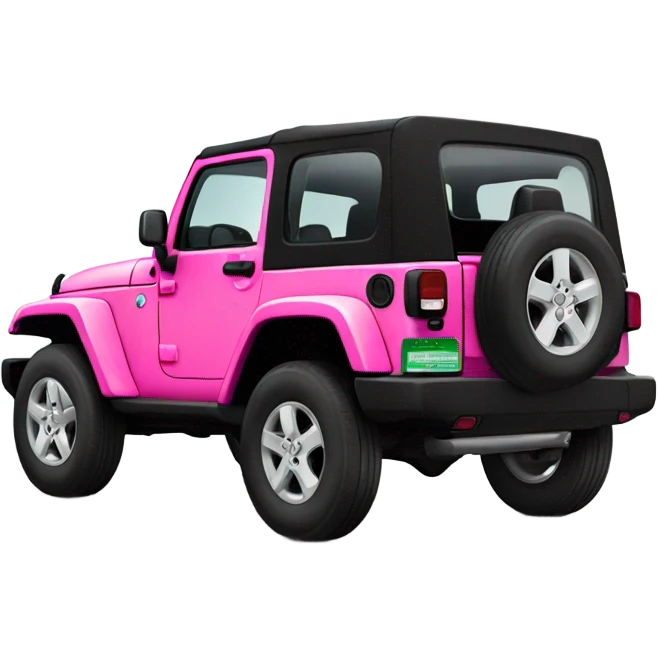 Pink girly modern jeep emoji