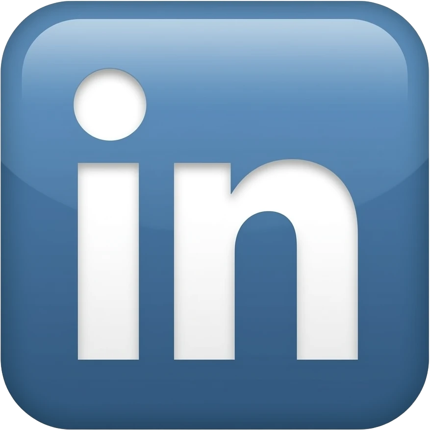 linkedin logo, premium royal deep colour, pixel 8000:8000, png, background transparent. emoji