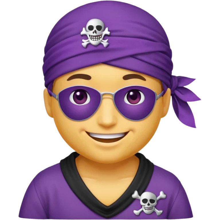 Purple pirate emoji emoji