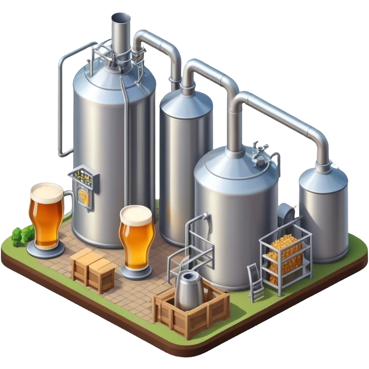 Isometric brewery emoji